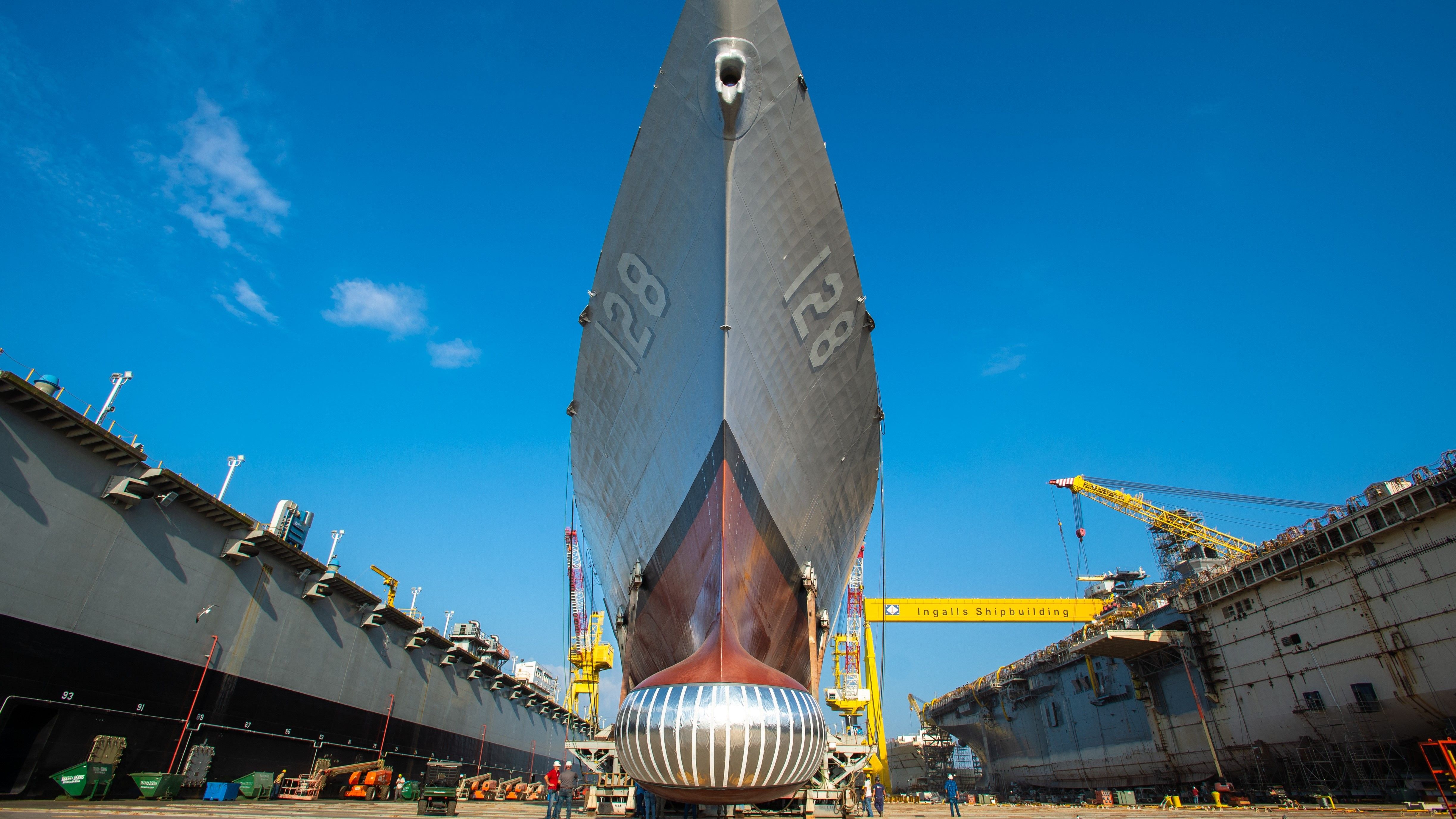 HII'S INGALLS SHIPBUILDING LAUNCHES GUIDED MISSILE DESTROYER TED