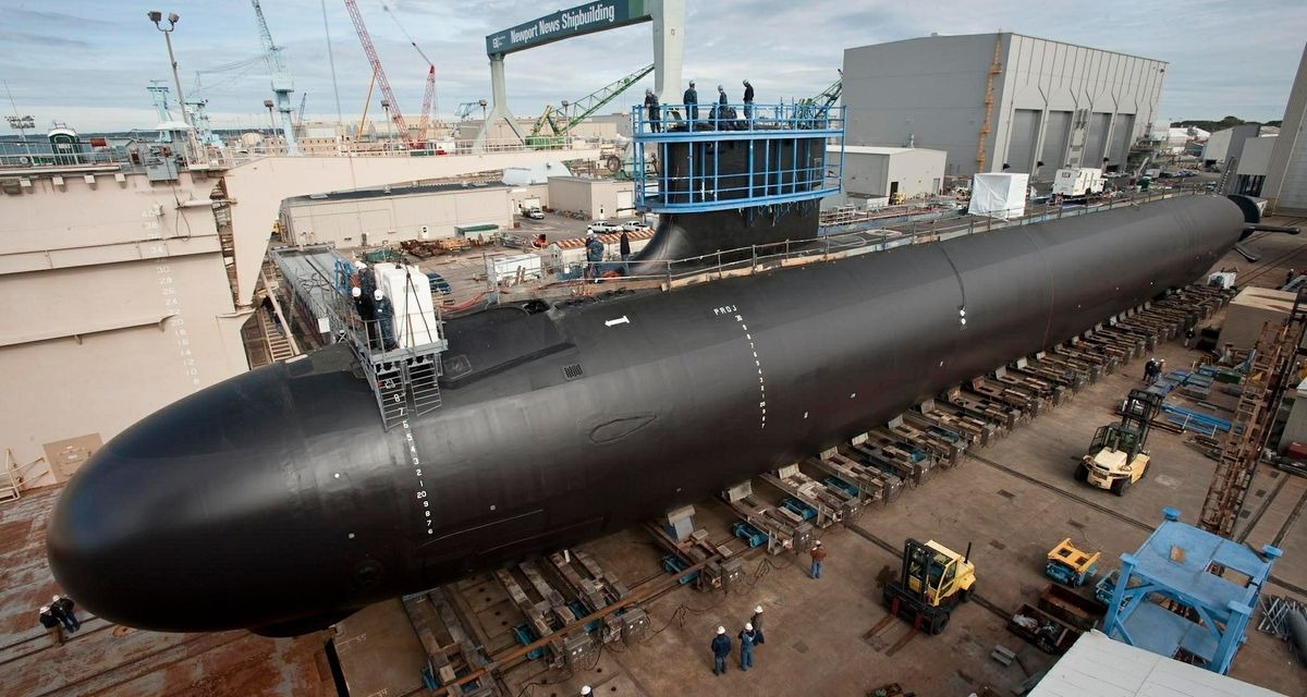 NEWPORT NEWS SHIPBUILDING LAUNCHES VIRGINIA-CLASS SUBMARINE